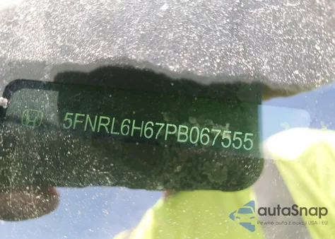 2023 Honda Odyssey Ex-L из США, поврежденный, VIN 5FNRL6H67PB067555